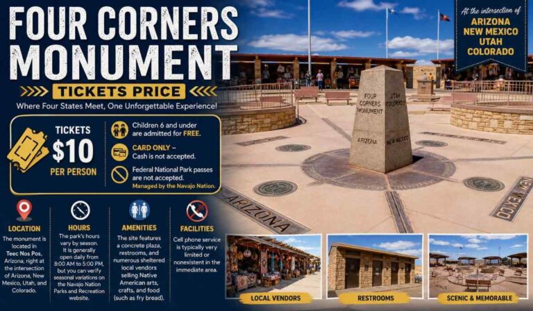 Four Corners Monument Tickets Price
