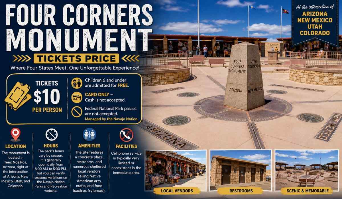 Four Corners Monument Tickets Price