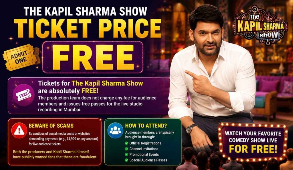Kapil Sharma Show Ticket Price