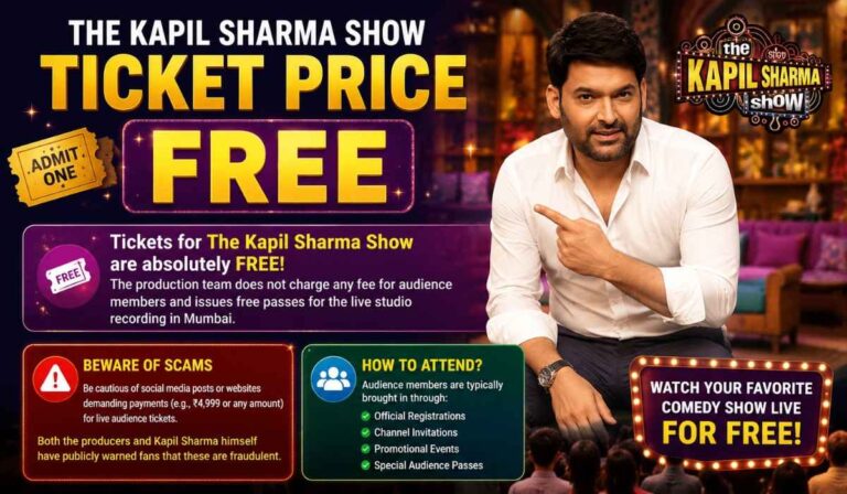 Kapil Sharma Show Ticket Price