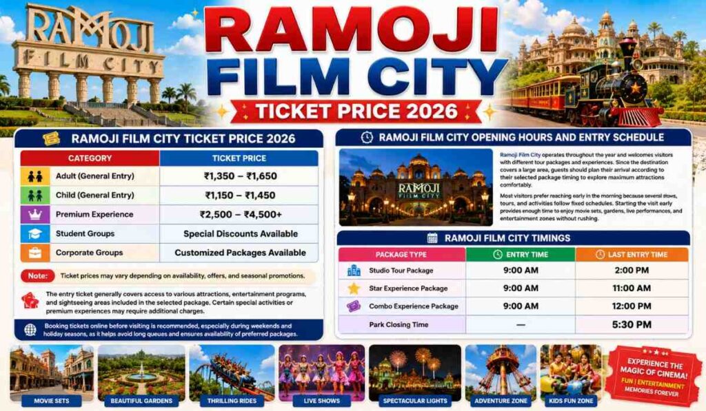 Ramoji Film City Ticket Price