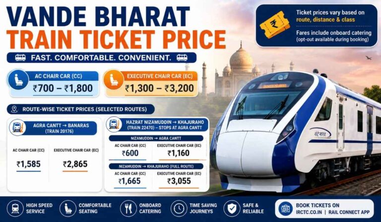 Vande Bharat Train Ticket Price