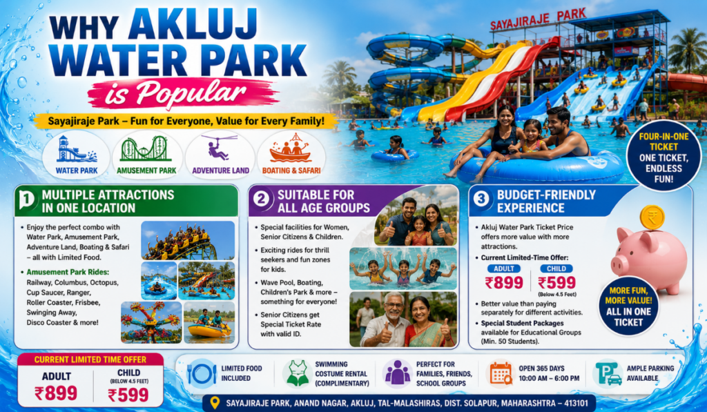 Akluj Water Park Ticket Price