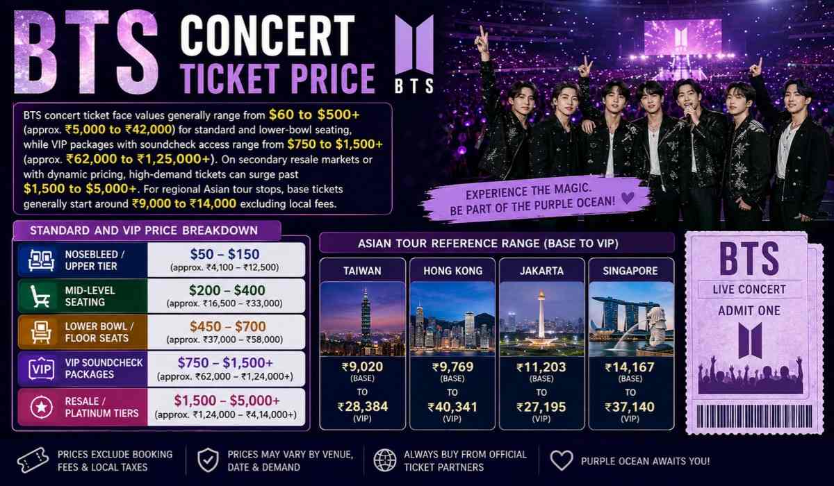 BTS Concert Ticket Price