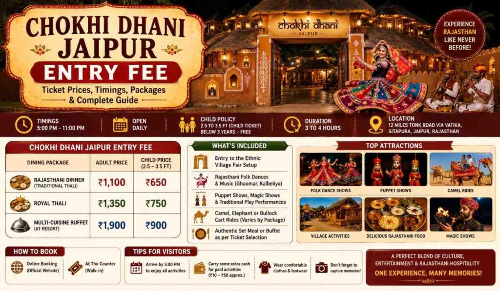 Chokhi Dhani Jaipur Entry Fee