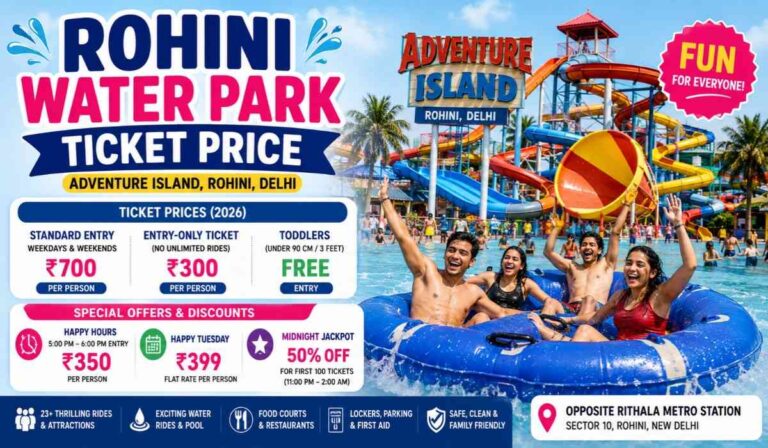Rohini Water Park Ticket Price