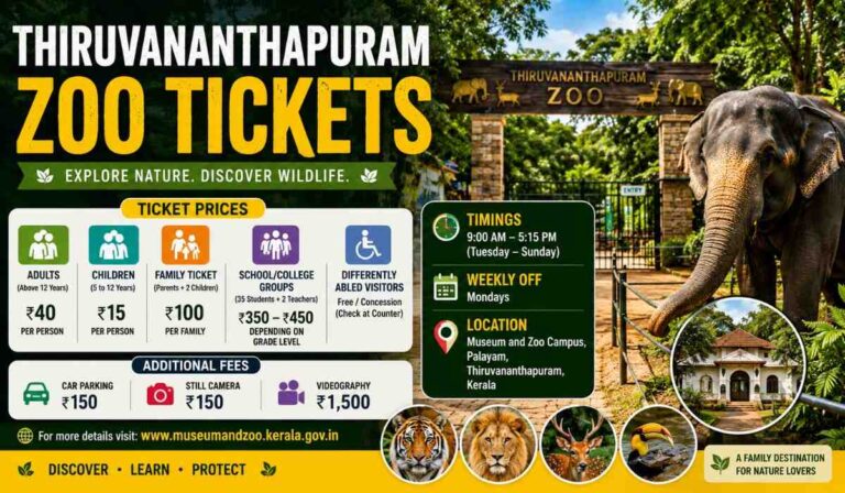 Thiruvananthapuram Zoo Tickets