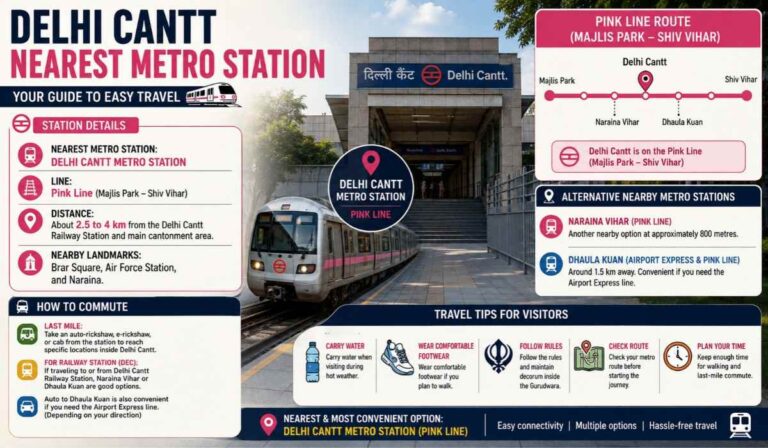 Delhi Cantt Nearest Metro Station