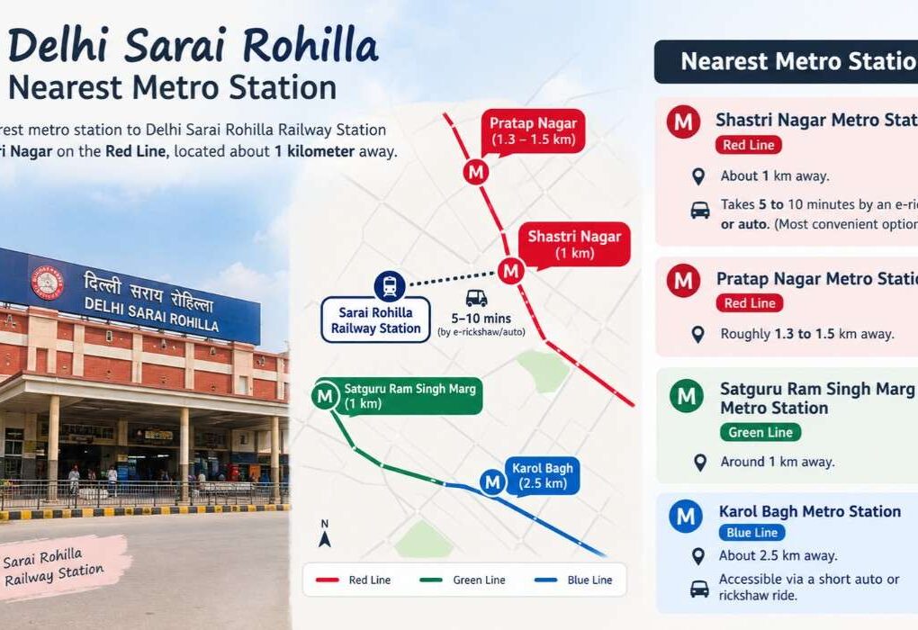 Delhi Sarai Rohilla Nearest Metro Station
