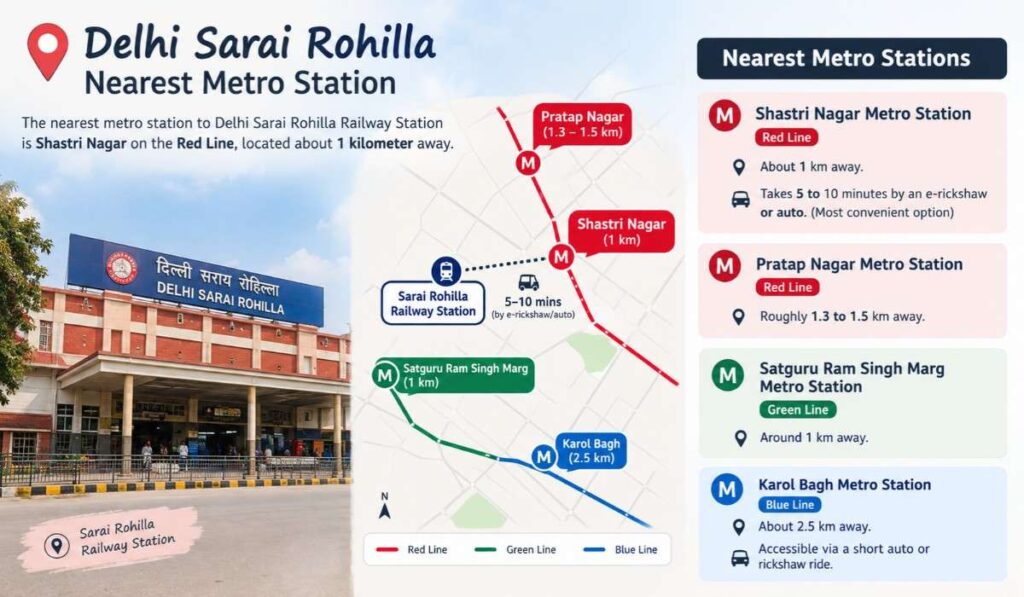 Delhi Sarai Rohilla Nearest Metro Station