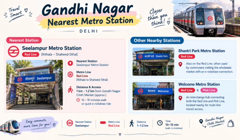 Gandhi Nagar Nearest Metro Station