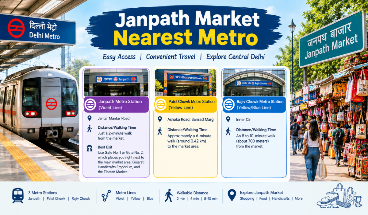 Janpath Market Nearest Metro