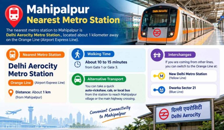 Mahipalpur Nearest Metro Station