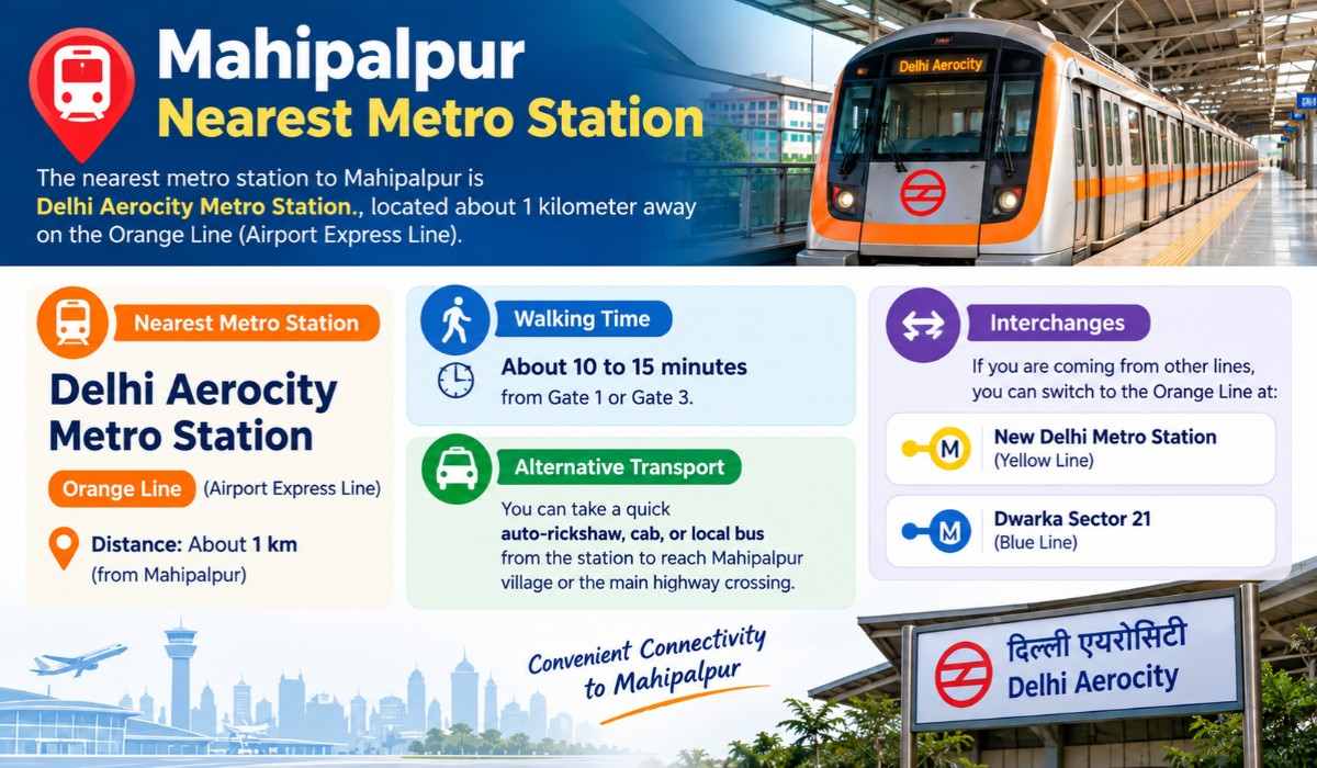 Mahipalpur Nearest Metro Station