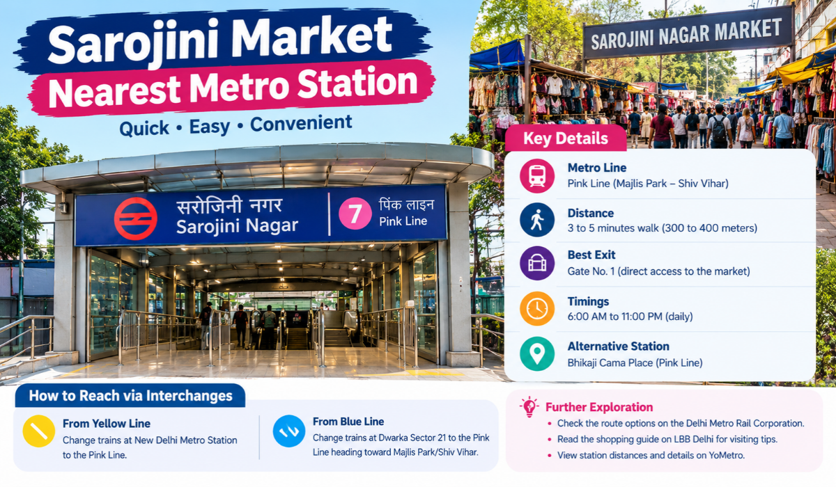 Sarojini Market Nearest Metro Station