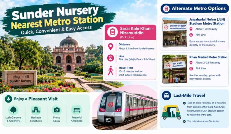 Sunder Nursery Nearest Metro Station