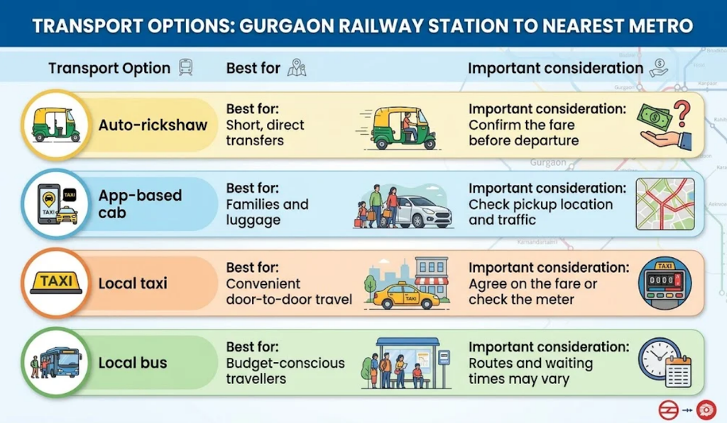 Gurgaon Railway Station Nearest Metro