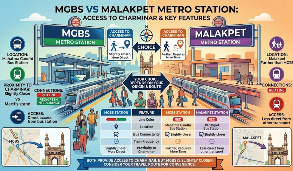 Nearest Metro Station to Charminar