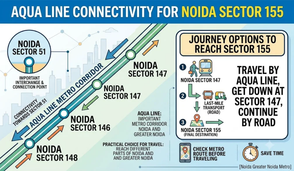 Noida Sector 155 Nearest Metro Station