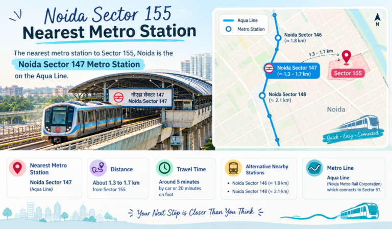 Noida Sector 155 Nearest Metro Station