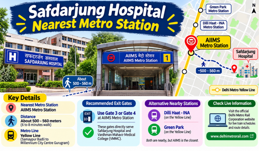 Safdarjung Hospital Nearest Metro Station
