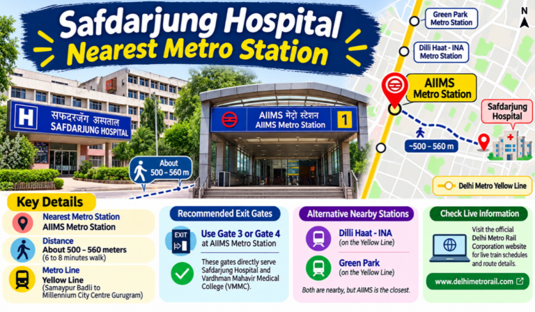Safdarjung Hospital Nearest Metro Station