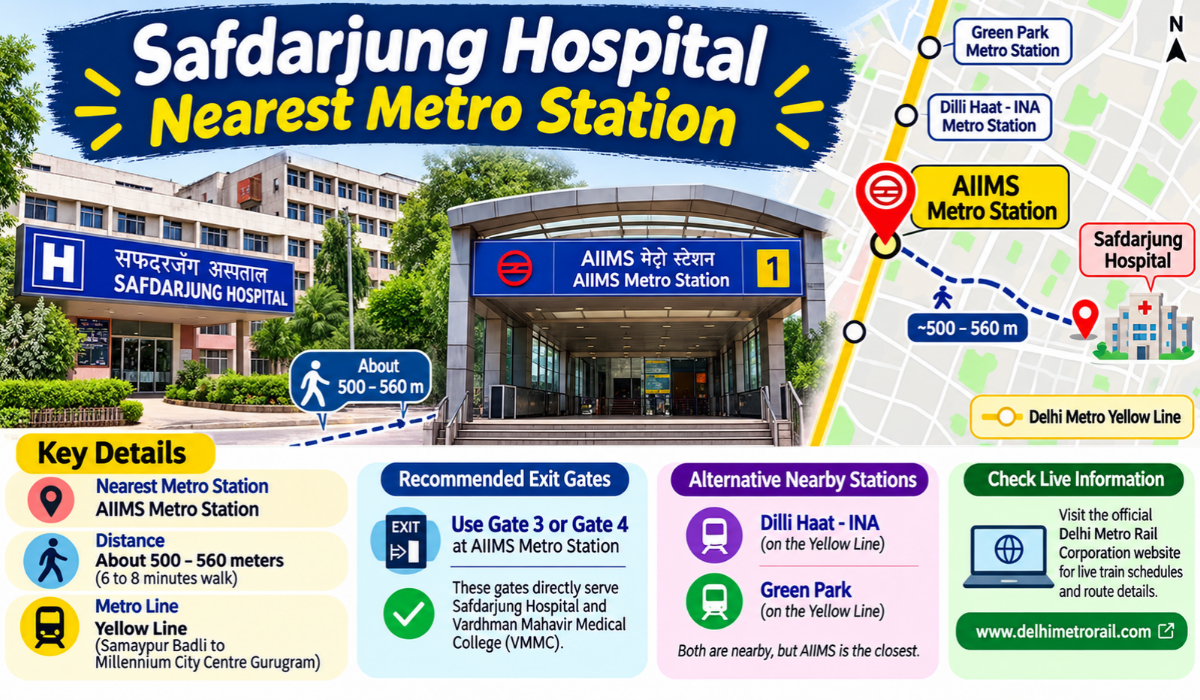 Safdarjung Hospital Nearest Metro Station